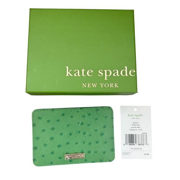 kate spade new york Handbags - Kate Spade New York NEW IN BOX Freshgreen Graham  Leather Credit Card Holder